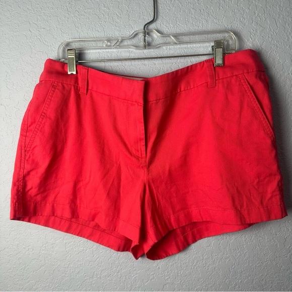 J. Crew 3 1/2” Women’s Plus Size Chino Shorts 14 Guava - Picture 1 of 6